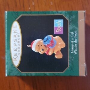 HALLMARK Keepsake Minature "Honey of a Gift Winnie the Pooh" Ornament.